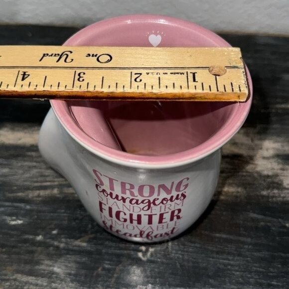 Inspirational Pink & White Ceramic Mug With Bible Verse - Picture 6 of 6